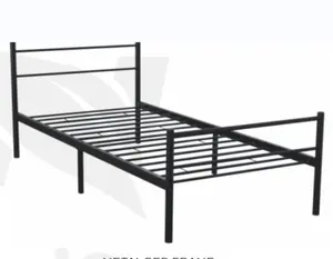 Новейший дизайн, металлическая рама для кровати, простая платформа, изголовье кровати, железная рама, двойная кровать для сна