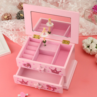 Boîte à musique multicouche de style princesse coréenne et européenne avec épingles à cheveux et boîte à bijoux, cadeau d'anniversaire pour filles
