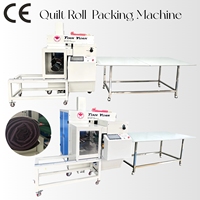 Machine d'emballage automatique de rouleaux de couettes CE JBJ-8 pour textiles de maison, équipement de bobinage de couettes et de couvertures pour usine UE