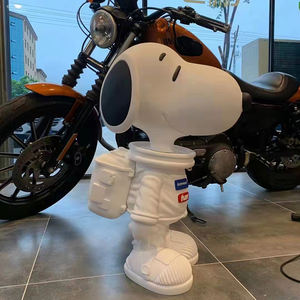 Venta al por mayor tamaño personalizado parque al aire libre decoración famosa <span class=keywords><strong>Snoopy</strong></span> fibra de vidrio personaje de dibujos animados estatua de resina - Product Image 6