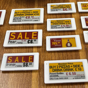 Etiqueta de Precio Digital/Electrónica Impermeable ESL, Etiqueta Electrónica para Estantes con Bluetooth 5.0, Etiqueta de Precio para Exhibición en Supermercados ESL, OEM/ODM - Product Image 1