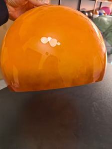 Pantalla de lámpara nórdica de acrílico con diseño de pomelo, estilo Bauhaus, pantalla de lámpara hemisférica con efecto de puesta de sol - Product Image 4