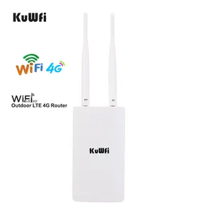 KuWFi 300Mbps high gain antennas LED display wireless 3g 4g sim unlocked router outdoor waterproof 4g lte router with sim card