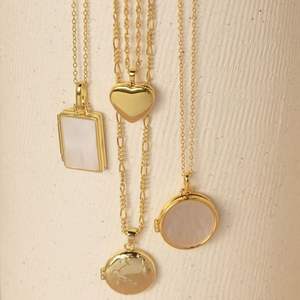 Персонализированный гравированный логотип 14K позолоченный Жемчуг Сердце земля очарование памяти фоторамка картина медальон ожерелье - Product Image 1