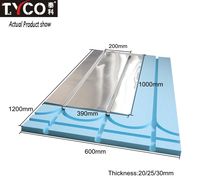 Panneau isolé thermo-isolant, dispositif de chauffage au sol