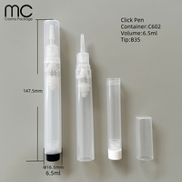 C602+B35 6ml 6.5ml Stylo à huile revitalisante pour cuticules grande capacité, stylo vide pour dissolvant de colle à ongles, meilleur stylo repousse-cuticules avec huile