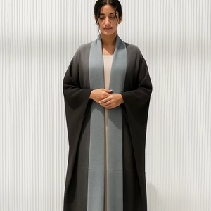 Leduo Customized Muted Earth Tones Minimalist Breathable Modest Floor Length <b>Dress</b> <b>Loose</b>-<b>fitting</b> style Abaya for Muslim - Product Image 1