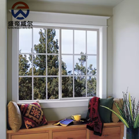 Fenêtre coulissante en PVC haute qualité résistante aux ouragans avec grille