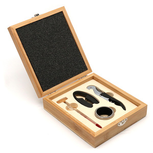 Caja Rectangular de Bambú, Color Natural, con Cierre, Organizador de Almacenamiento para Escritorio - Product Image 4