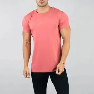 Özel baskılı tişört özel Logo baskı T shirt % 95% pamuk % 5% spandex spor salonu Fitness eğitimi düz erkek t shirt baskılı t shirt