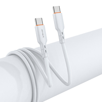 Cable de PVC Tipo-C a Tipo-C de Última Generación, Carga Rápida PD de 60W para Computadora, Teléfono, Laptop y Auriculares