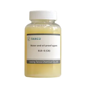 Venta al por mayor TANCO 819-6 agente impermeable de tres tipos de prevención para agente resistente al aceite de agua textil