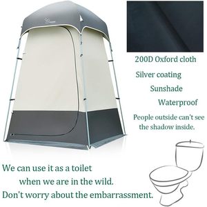 Premium portatile leggero da esterno tenda da doccia impermeabile in tessuto Oxford automatico per la Privacy spogliatoi rifugio per il campeggio - Product Image 2