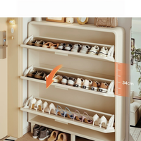 Meuble à chaussures de style crème, nouveau design, pour le couloir, unité de rangement complète pour l'entrée de la maison, étagère à chaussures la plus vendue