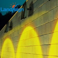 Projecteurs solaires étanches de paysage de LED pour l'arbre de drapeau de jardin lumière blanche chaude lumineuse avec l'alimentation d'énergie de batterie de panneau solaire
