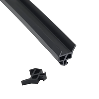 다크 다크 브라운 PVC 도어 고무 씰 9x5x3.8mm 목재 나무 홈 창 프레임 수리 가스켓 충돌 방지 스트립 사용자 정의 절단