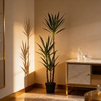Plante d'Agave du Désert Artificielle en Plastique de Haute Qualité 160CM, Décoration Paysagère Evergreen, Faux Arbre pour Décoration Intérieure, Plante d'Intérieur