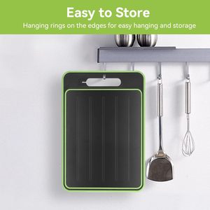 Planche à découper à décongélation rapide en aluminium et plastique, avec bord épaissi, pour viande congelée (bœuf, porc) et blocs de viande à hacher - Product Image 2