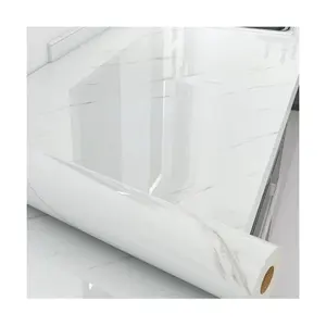 Cucina bagno carta da parati impermeabile PVC vinile marmo Look adesivo Peel And Stick carta di contatto autoadesiva