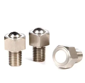 Nylon M5/M6/M8/M10/M12/M16/M20custom Hex Ball Transfer Unite Stud Screw Roller ball transfert roulement à billes convoyeur boule de transfert