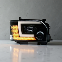 Pour Toyota HIACE Série 200 2004 2005 - 2018 2019 Phare à lentille de projecteur, phare dynamique, feux de jour DRL, phares de voiture à LED