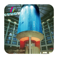 Aquarium en acrylique transparent cylindrique personnalisé