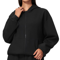 Sweat-shirt à capuche doublé polaire pour le printemps et l'automne, idéal pour le yoga, le streetwear et les tendances esthétiques, parfait pour le sport
