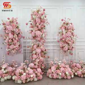 Wholesale Artificial Flower Runner Wedding <strong>Table</strong> Floral Aisle Runners Panel for Event Decoration - Product Image 6