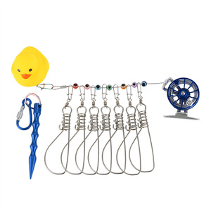 Boîte à appâts en acier inoxydable portable à roulettes avec boucle pour poissons vivants - Product Image 3