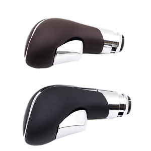 Buick Opel Car <b>Gear</b> <b>Knob</b> Leather Shift Handball Black And Brown Ergonomic Design Automatic Transmission - Product Image 3