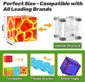 ตัวต่อแม่เหล็ก 100 ชิ้น ชุด Hell Portal ของเล่นพลาสติก เสริมสร้างพัฒนาการด้านความคิดสร้างสรรค์ สำหรับเด็กอายุ 14 ปีขึ้นไป สำหรับเล่น<span class=keywords><strong>เกม</strong></span> - Product Image 3
