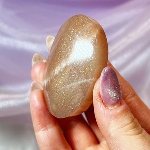 Wholesale Hot Sale High Quality Natural Golden Sandstone Palm Stone for Home <b>Decoration</b> & Meditation - Product Image 4