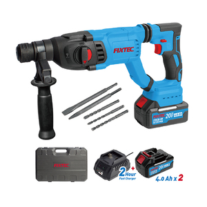 FIXTEC - Martillo Perforador Rotatorio Profesional de 20 V con Batería de Litio Recargable, Sin Escobillas, de 26 mm, FCRH2602M, Martillo Rotatorio FCRH260 - Product Image 4