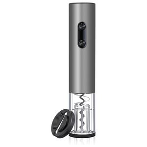 Tire-bouchon électrique automatique en acier inoxydable, fonctionnant à piles sèches, avec 5 outils écologiques, coffret cadeau magnétique noir - Product Image 1