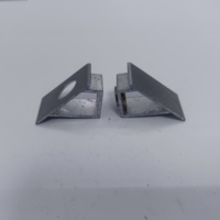 Conector Universal de Aluminio en Forma de L de 90 Grados para Puertas y Ventanas, Versión Reforzada, Duradero, con Instalación por Tornillos