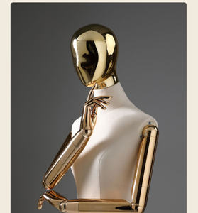 Maniquí de Color blanco de alta calidad En o completo maniquí ajustable mujeres medio cuerpo con ruedas maniquí femenino maniquí - Product Image 4