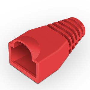 <b>Rj45</b> Connector Protector 8p8c 0.6-0.65mm Ethernet <b>Cable</b> Cap Red Color - Product Image 1