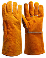 Gants de soudage en cuir de vache, résistants aux hautes températures et à l'usure, pour le travail – Fourniture directe usine