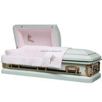 Ataúdes Metálicos de Alta Calidad Hechos en China, Equipo Funerario Metálico, Ataúdes de Acero Inoxidable