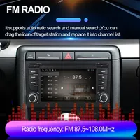 Autoradio Android pour Audi A4 B6/B7 S4 RS4 pour Seat Exeo, Lecteur Multimédia Vidéo Carplay 2 Din Stéréo Auto Audio Navigation GPS