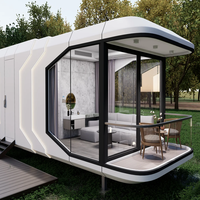 Capsule spatiale écologique, mini-maison préfabriquée, pod de glamping pour maison d'hôtes