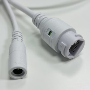 Câble Pigtail pour caméra CCTV à 9 cœurs avec indicateur LED, connecteur étanche RJ45 + DC m218 - Product Image 3