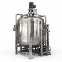 Fourniture en gros de réacteurs automatiques sous pression en acier inoxydable de 2000 L compatibles CIP et SIP, équipement de fermentation