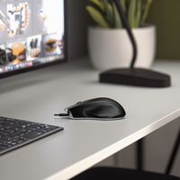 Souris sans fil au design texturé unique, compacte et portable pour faciliter le travail