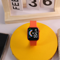Jam tangan olahraga digital Led, arloji elektronik anak laki-laki perempuan murah grosir