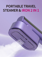 Défroisseur Vapeur Portable Intelligent 6 Modes à Commande Unique, Utilisation Sèche et Humide, Chauffage Indépendant, Fer à Vapeur Électrique de Voyage