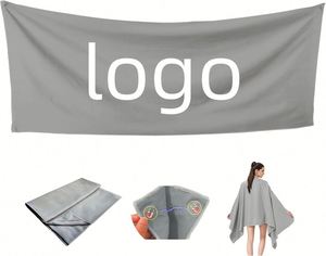 Serviette de plage grande taille en microfibre, séchage rapide, anti-sable, avec poignées, portable, avec sac de rangement pour la natation, la gym, le camping - Promotion - Product Image 4