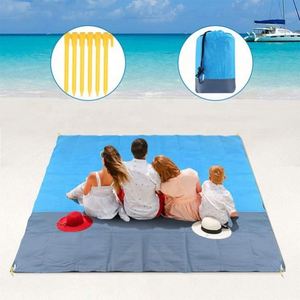 Outdoor Relax Lightweight Portable Waterproof Sand Proof Foldable Travel <b>Beach</b> Camping Picnic <b>Blanket</b> Mat - Product Image 1