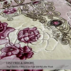 الدافئة سميكة الكورية المنك المطبوعة أفخم الآسيوية الصوف راشيل بطانية سرير - Product Image 3