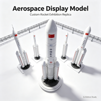 Modèle d'affichage de fusée aérospatiale personnalisé